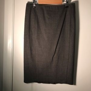 Gray pin stripe Club Monaco pencil skirt